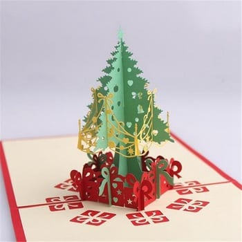3D Christmas tree made out of paper